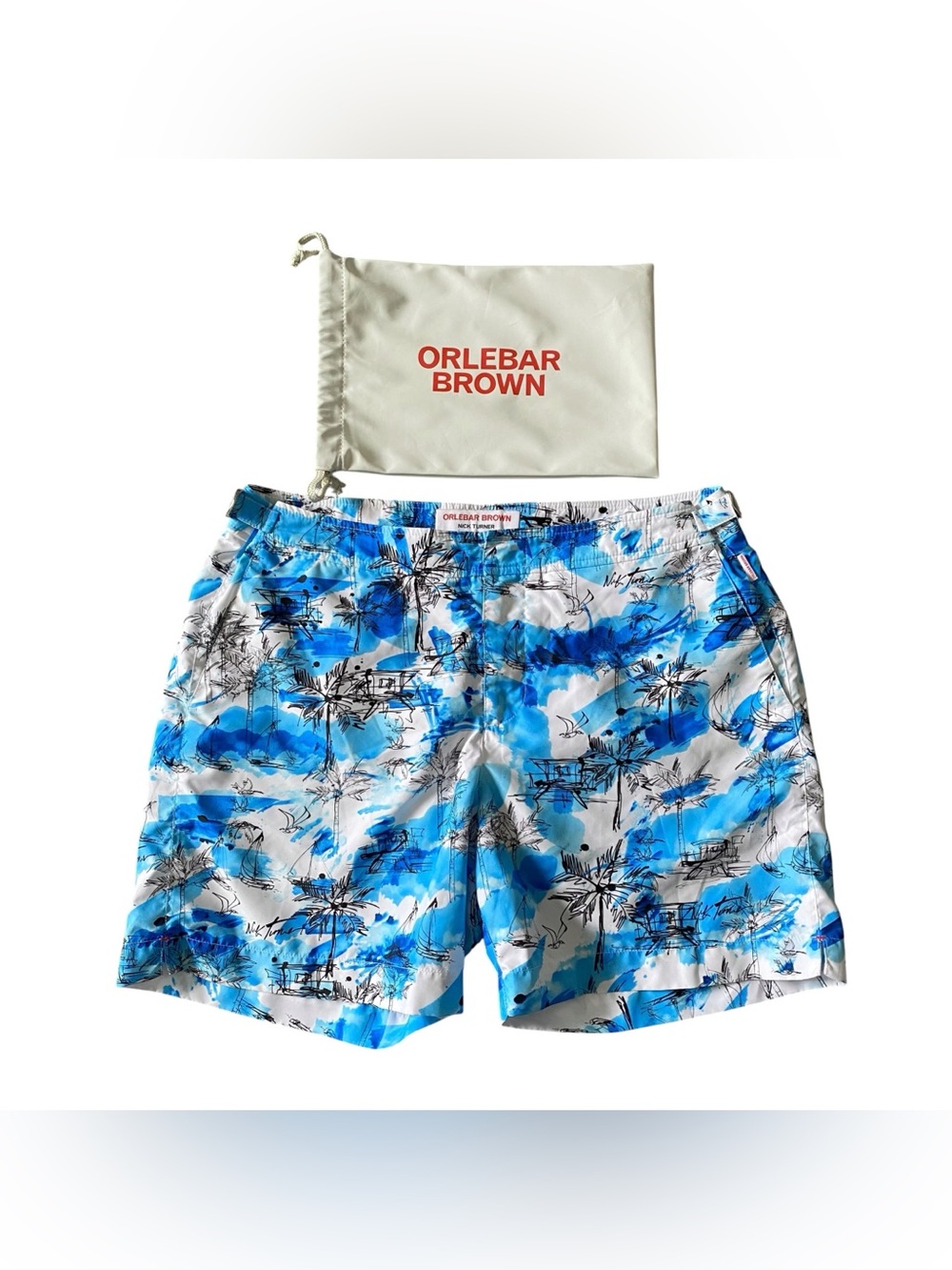 Orlebar Brown x Nick Turner "Bulldog" Swim Shorts - Size 34
Up for sale is a li